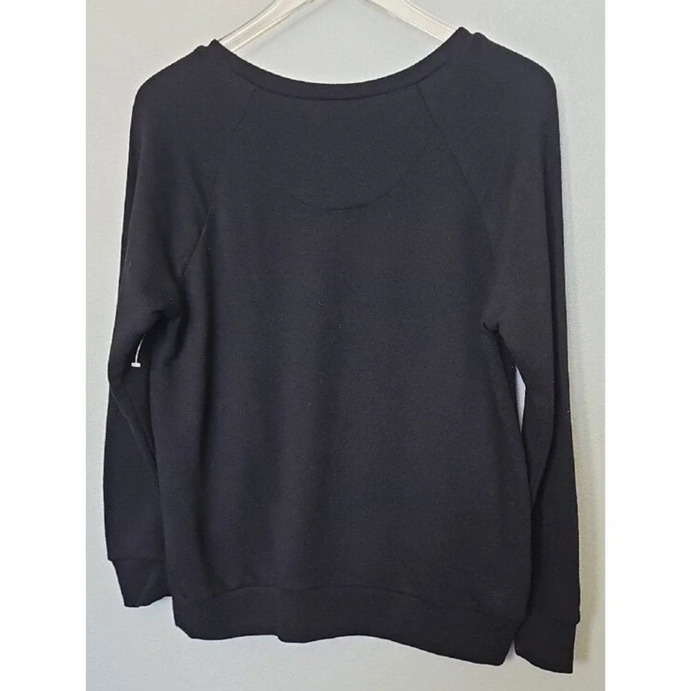 Torrid Music Note Heart Graphic Sweatshirt Treble Clef Black Size 00 M/L 10/12